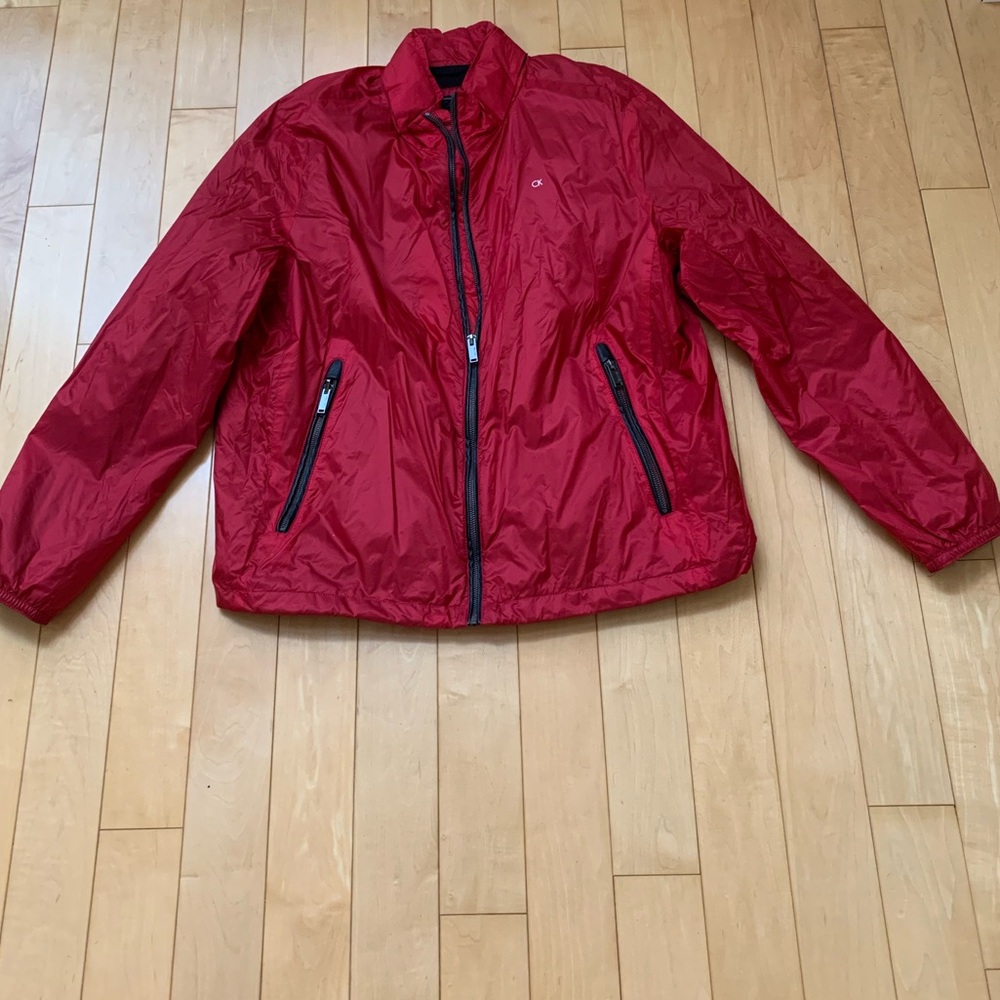🍎📚Back to School Sale for teachers and students 🍎📚Calvin Klein Red Windbreaker